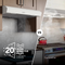 30Inch Under Cabinet Range Hood, ENERGY STAR, 350 Max Blower CFM, White