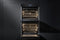 30"W. Double Electric Convection Black Glass Oven