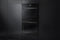 30"W. Double Electric Convection Black Glass Oven