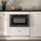 24 In. 1.2 Cu. Ft. Built-in Microwave Drawer With A Traditional Handle In Black Stainless Steel