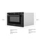 24 In. 1.2 Cu. Ft. Built-in Microwave Drawer With A Traditional Handle In Black Stainless Steel