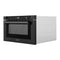 24 In. 1.2 Cu. Ft. Built-in Microwave Drawer With A Traditional Handle In Black Stainless Steel