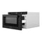24 In. 1.2 Cu. Ft. Built-in Microwave Drawer With A Traditional Handle In Black Stainless Steel