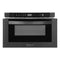 24 In. 1.2 Cu. Ft. Built-in Microwave Drawer In Black Stainless Steel