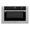 24 In. 1.2 Cu. Ft. Built-in Microwave Drawer With A Traditional Handle In Satin Stainless Steel