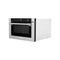 24 In. 1.2 Cu. Ft. Built-in Microwave Drawer With A Traditional Handle In Satin Stainless Steel