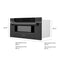 30 In. 1.2 Cu. Ft. Built-in Microwave Drawer In Black Stainless Steel