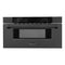 30 In. 1.2 Cu. Ft. Built-in Microwave Drawer In Black Stainless Steel