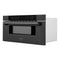 30 In. 1.2 Cu. Ft. Built-in Microwave Drawer In Black Stainless Steel