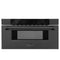 30 In. 1.2 Cu. Ft. Built-in Microwave Drawer In Black Stainless Steel