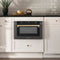 Autograph Edition 24 In. 1.2 Cu. Ft. Built-in Microwave Drawer In Black Stainless Steel And Champagne Bronze Accents