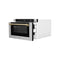 Autograph Edition 24 In. 1.2 Cu. Ft. Built-in Microwave Drawer With A Traditional Handle In Stainless Steel And Champagne Bronze Accents