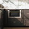 Autograph Edition 24 In. 1.2 Cu. Ft. Built-in Microwave Drawer With A Traditional Handle In Stainless Steel And Champagne Bronze Accents