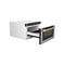 Autograph Edition 24 In. 1.2 Cu. Ft. Built-in Microwave Drawer With A Traditional Handle In Stainless Steel And Polished Gold Accents