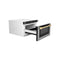 Autograph Edition 24 In. 1.2 Cu. Ft. Built-in Microwave Drawer With A Traditional Handle In Stainless Steel And Polished Gold Accents