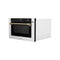 Autograph Edition 24 In. 1.2 Cu. Ft. Built-in Microwave Drawer In Stainless Steel And Champagne Bronze Helix Handle