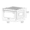 Autograph Edition 24 In. 1.2 Cu. Ft. Built-in Microwave Drawer In Stainless Steel And Polished Gold Helix Handle