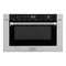 Autograph Edition 24 In. 1.2 Cu. Ft. Built-in Microwave Drawer In Stainless Steel And Polished Nickel Helix Handle