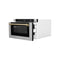 Autograph Edition 24 In. 1.2 Cu. Ft. Built-in Microwave Drawer With A Traditional Handle In Satin Stainless Steel And Champagne Bronze Accents