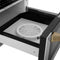 Autograph Edition 24 In. 1.2 Cu. Ft. Built-in Microwave Drawer With A Traditional Handle In Satin Stainless Steel And Champagne Bronze Accents