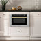 Autograph Edition 24 In. 1.2 Cu. Ft. Built-in Microwave Drawer With A Traditional Handle In Satin Stainless Steel And Polished Gold Accents