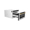 Autograph Edition 24 In. 1.2 Cu. Ft. Built-in Microwave Drawer With A Traditional Handle In Satin Stainless Steel And Polished Gold Accents