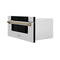 Autograph Edition 30 In. 1.2 Cu. Ft. Built-in Microwave Drawer In Stainless Steel With Champagne Bronze Accents