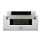 Autograph Edition 30 In. 1.2 Cu. Ft. Built-in Microwave Drawer In Stainless Steel With Champagne Bronze Accents
