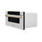 Autograph Edition 30 In. 1.2 Cu. Ft. Built-in Microwave Drawer In Stainless Steel With Polished Gold Accents