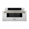 Autograph Edition 30 In. 1.2 Cu. Ft. Built-in Microwave Drawer In Stainless Steel And Polished Gold Helix Handle