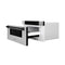 Autograph Edition 30 In. 1.2 Cu. Ft. Built-in Microwave Drawer In Stainless Steel With Matte Black Accents