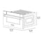 Autograph Edition 30 In. 1.2 Cu. Ft. Built-in Microwave Drawer In Stainless Steel With Matte Black Accents