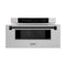 Autograph Edition 30 In. 1.2 Cu. Ft. Built-in Microwave Drawer In Satin Stainless Steel With Matte Black Accents