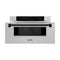 Autograph Edition 30 In. 1.2 Cu. Ft. Built-in Microwave Drawer In Satin Stainless Steel With Matte Black Accents