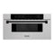 Autograph Edition 30 In. 1.2 Cu. Ft. Built-in Microwave Drawer In Satin Stainless Steel With Matte Black Accents