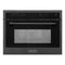24 In. Black Stainless Steel Built-in Convection Microwave Oven With Speed And Sensor Cooking