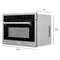 24 In. 1.6 Cu Ft. Built-in Convection Microwave Oven In Satin Stainless Steel With Speed And Sensor Cooking