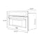30 In. 1.6 Cu Ft. Black Stainless Steel Built-in Convection Microwave Oven