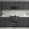 30 in. Black Stainless Steel Over the Range Convection Microwave Oven with Traditional Handle