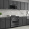 30 in. Black Stainless Steel Over the Range Convection Microwave Oven with Traditional Handle