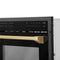 Autograph Edition 24 In. 1.6 Cu Ft. Built-in Convection Microwave Oven In Black Stainless Steel With Champagne Bronze Accents