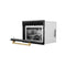 Autograph Edition 24 In. 1.6 Cu Ft. Built-in Convection Microwave Oven In Black Stainless Steel With Champagne Bronze Accents