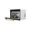 Autograph Edition 24 In. 1.6 Cu Ft. Built-in Convection Microwave Oven In Black Stainless Steel With Polished Gold Accents