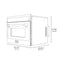 Autograph Edition 24 In. 1.6 Cu Ft. Built-in Convection Microwave Oven In Black Stainless Steel With Polished Gold Accents