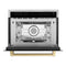 Autograph Edition 24 In. 1.6 Cu Ft. Built-in Convection Microwave Oven In Stainless Steel With Champagne Bronze Accents