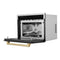 Autograph Edition 24 In. 1.6 Cu Ft. Built-in Convection Microwave Oven In Stainless Steel With Champagne Bronze Accents