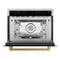 Autograph Edition 24 In. 1.6 Cu Ft. Built-in Convection Microwave Oven In Stainless Steel With Polished Gold Accents