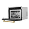 Autograph Edition 24 In. 1.6 Cu Ft. Built-in Convection Microwave Oven In Stainless Steel With Polished Gold Accents