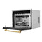Autograph Edition 24 In. 1.6 Cu Ft. Built-in Convection Microwave Oven In Stainless Steel With Polished Gold Accents