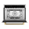 Autograph Edition 24 In. 1.6 Cu Ft. Built-in Convection Microwave Oven In Stainless Steel And Champagne Bronze Helix Handle